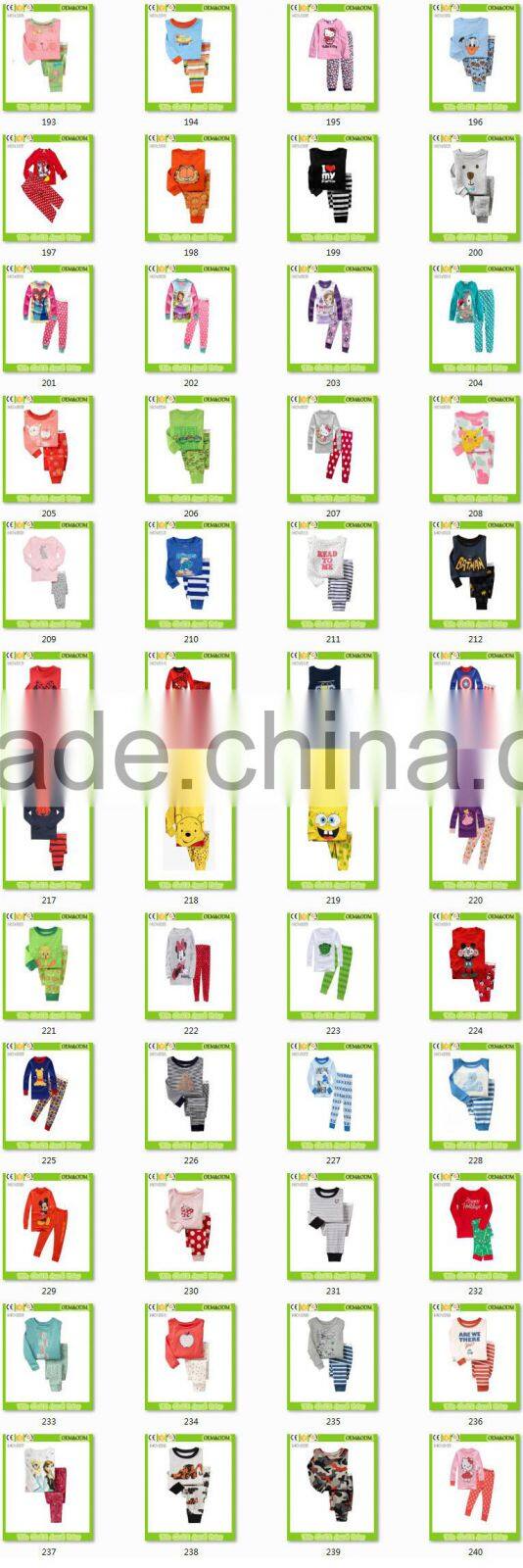 children clothes girls lovely pink pajamas baby cat styling cute sleepwear kids funny pyjamas OEM&ODM