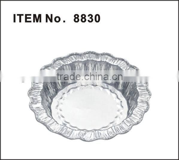 specialty shape disposable aluminium foil bakery container for baking house 8830