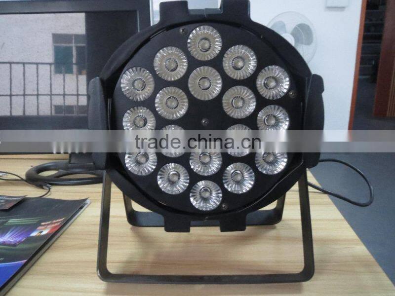 Hot selling China brightness led par can 18*10 watt rgbw 4in1/rgbwa 5in1 led dmx par light