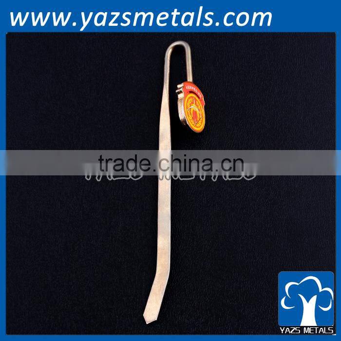 custom metal promotional bookmark in china factory