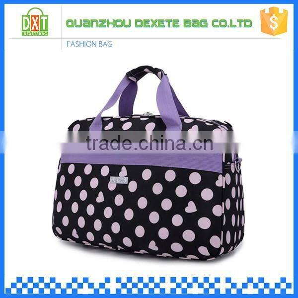 Waterproof outdoor lightweight nylon fancy printed travel bag women