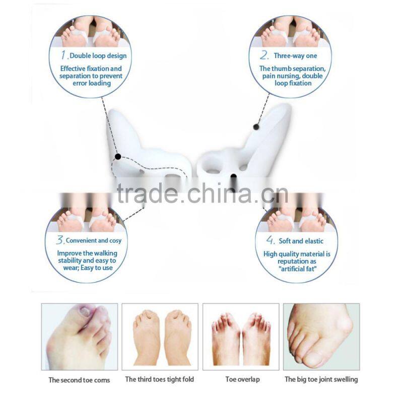 More breathable big toe orthotic separator ,silicone gel bunion guard