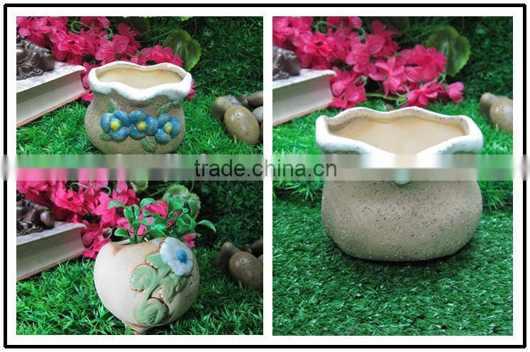 European style flower planter small bonsai pots ceramic