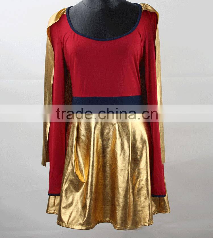 Halloween Long Sleeves Superwoman Cosplay Costume