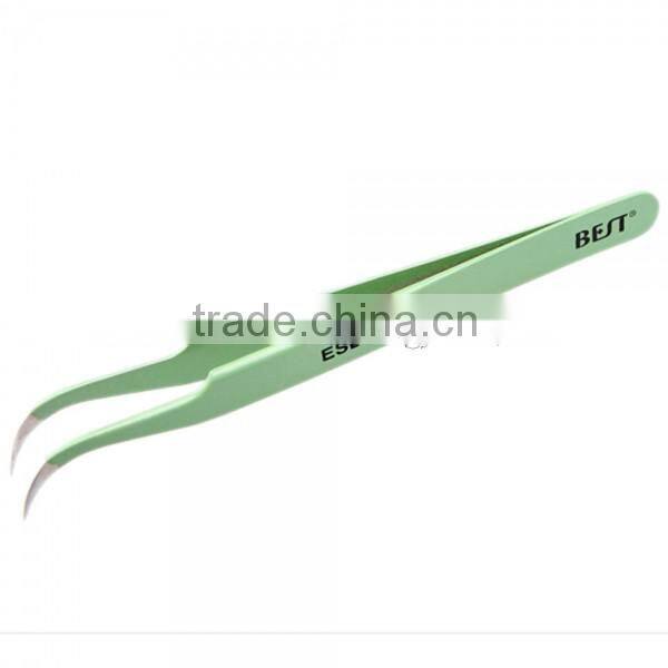BST-EDS-17 Stainless Steel Anti-static Curved Tip Tweezers Curved Eyelash Extension Tweezers