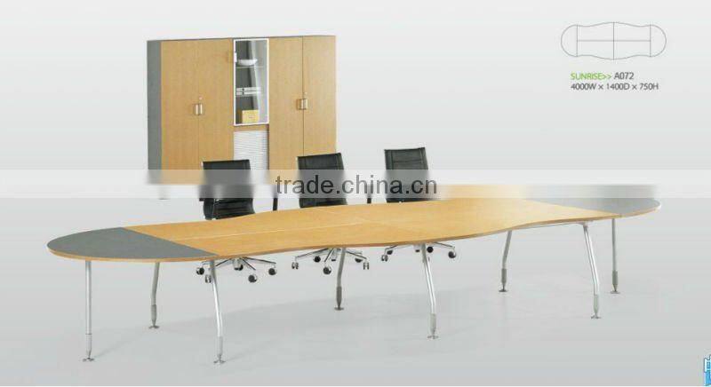 2012 The latest design melamine metal legs Office conference table furniture manufacturer