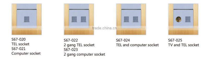 Electrical socket outlet touch delay switch for home