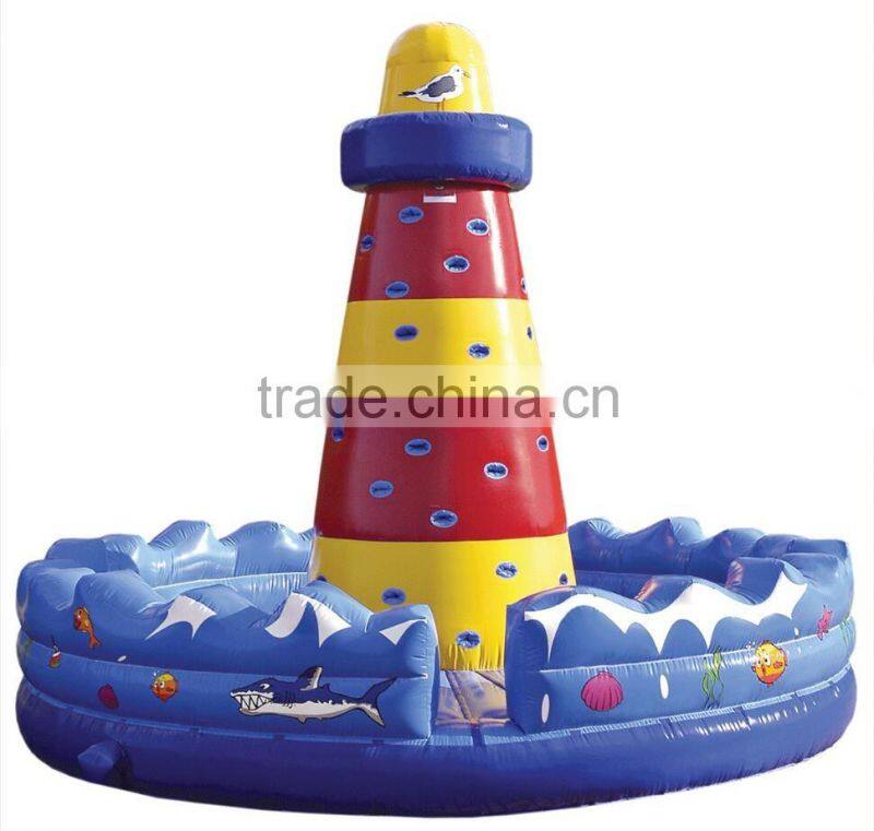 lighthouse ocean theme Inflatable rock climbing wall