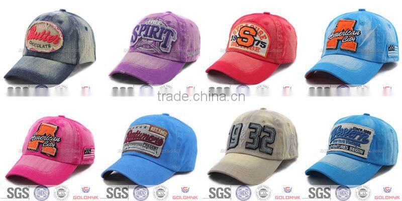 Destroy and Broken Washed Baseball Hat and Cap