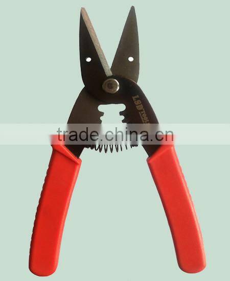 LS-104C multi-function tool 30mm max cable cutter,1.5-2.5mm2 wire stripper automatic rebound spring cable cutter stripper