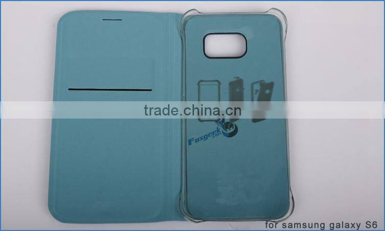 For samsung galaxy s6 case leather case for samsung s6, protective case for samsung galaxy S6