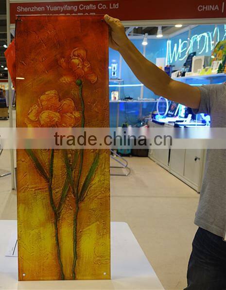 5mm thickness Wall-mounted decorative acrylic painting design with screw