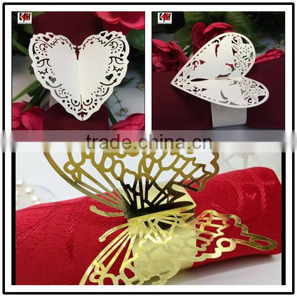 Wholesale laser cut small bell bulk napkin ring