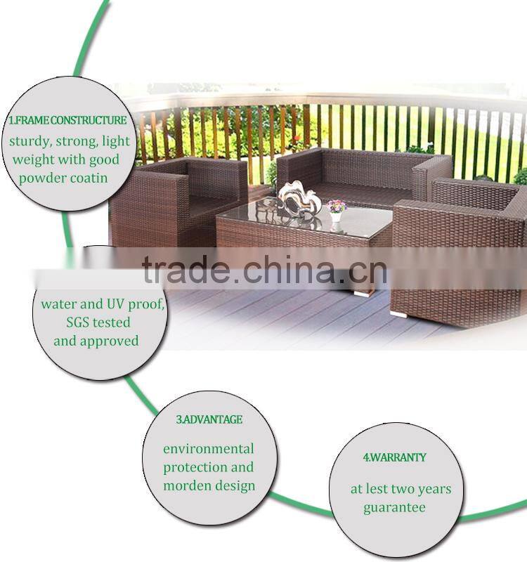 elegant aluminum furniture dining room for garden rattan sofa