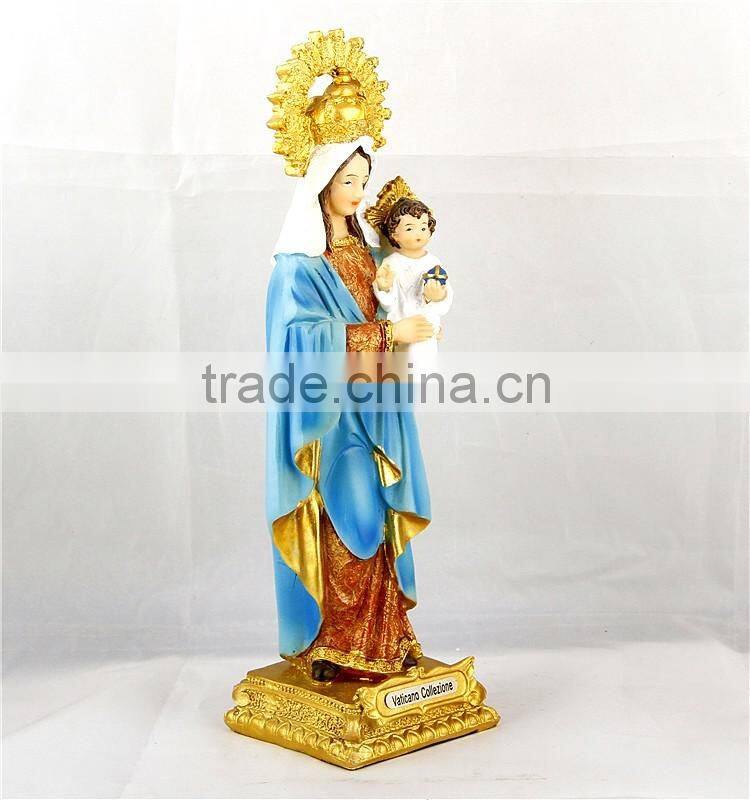 Christianity Life Size Holy Mary and Jesus Statue for outdoor decoration