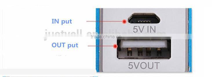 Colorful portable power bank with metal case, mobile power bank 20000mah