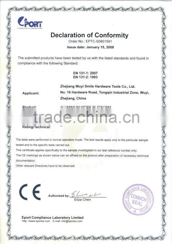 Aluminium work stand aluminum platform ladder,work platform,aluminium work platform