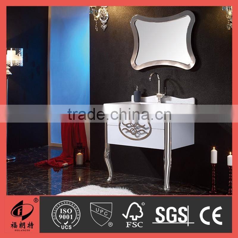 800MM Floor Standing Stainless steel bathroom vanity T-6627