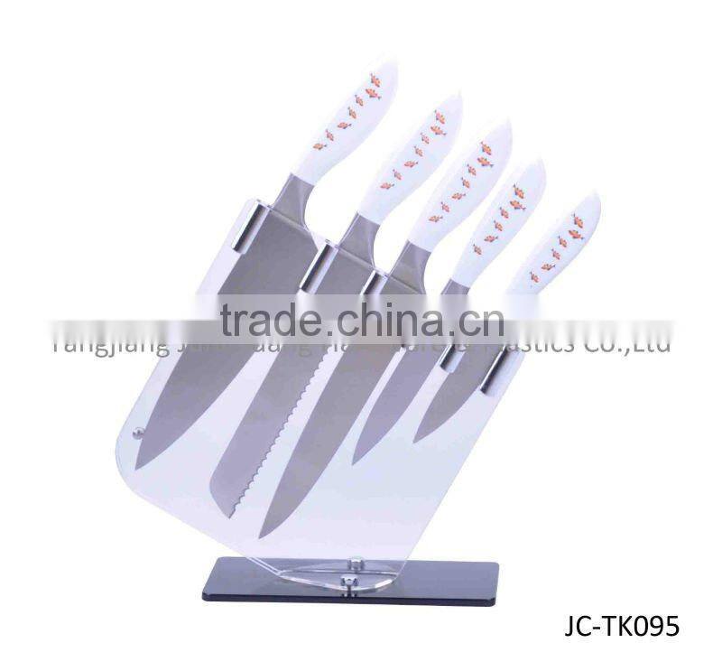 Colorful printing stainless steel royal knife kitchenwares