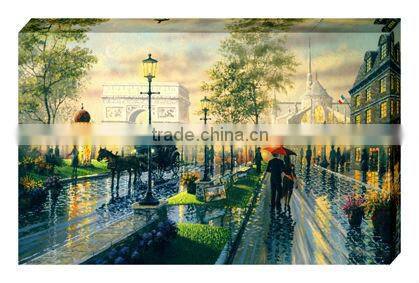 HOT! Black and White boat riverside Shunzhang arts digital canvas art print