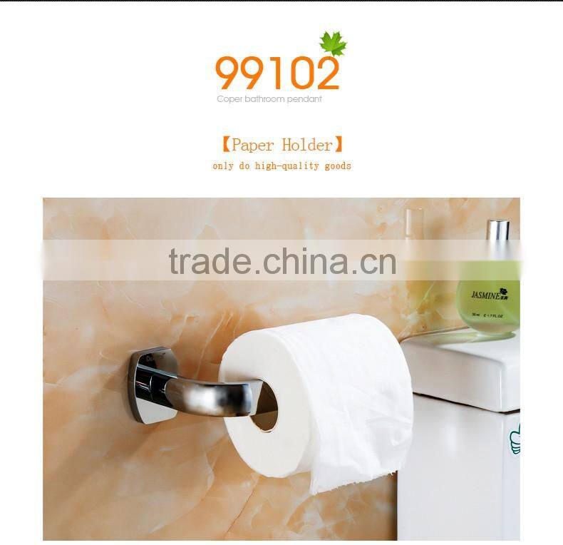 bathroom accessories sanitary ware with brass toliet paper holder for shower rail.