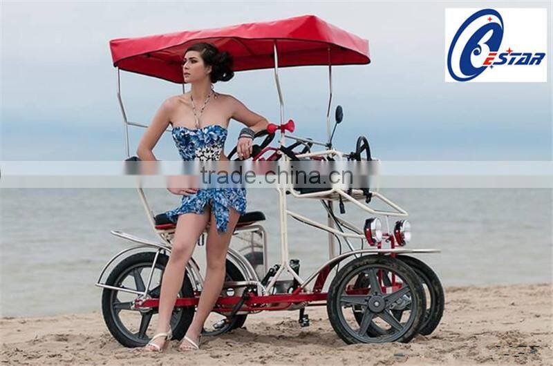 china luxury family four wheel adult two person surrey bike for sale