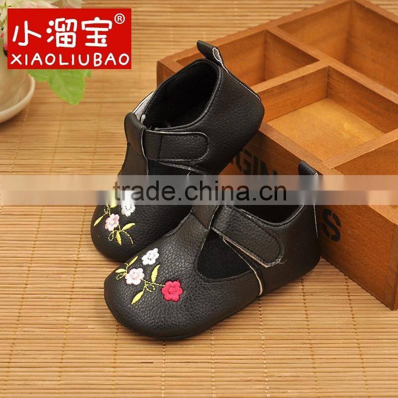Winter infant shoe toddler shoes fancy cute bow pu leather soft sole baby boot