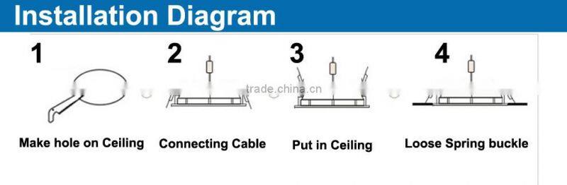 Star New type patent SMD led ceiling light 3w round silver factory direct price