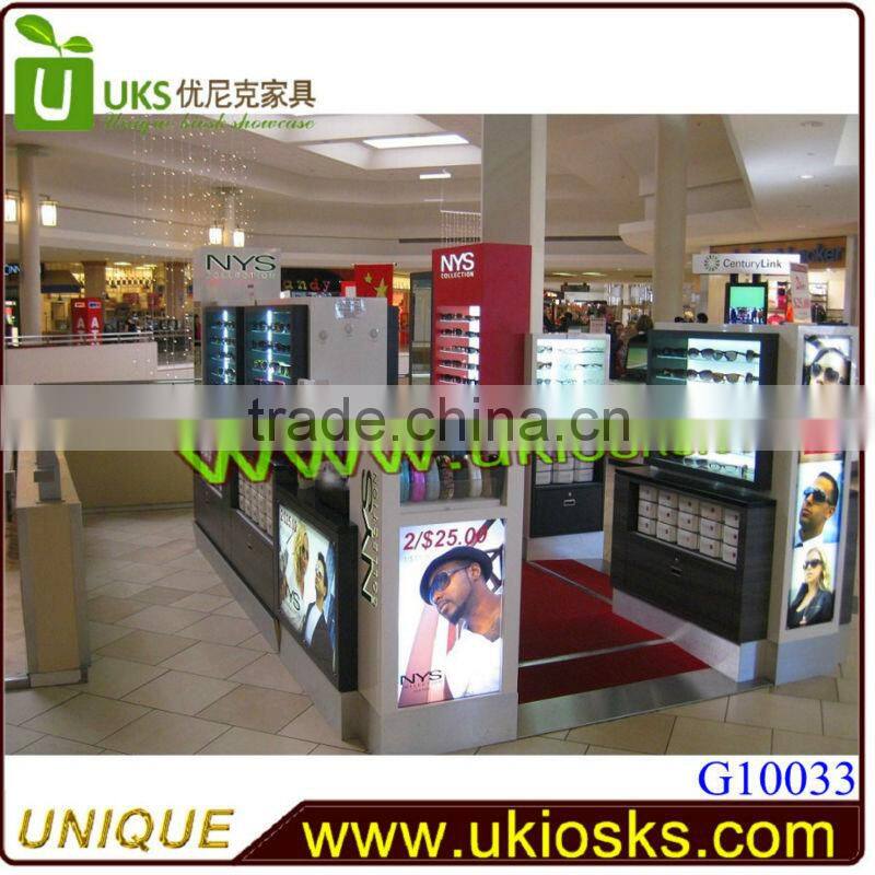 Famous brand sunglass kiosk | sunglasses display kiosk for sale