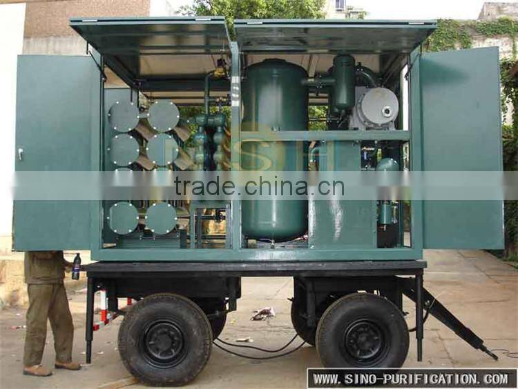 Sino-NSH Transformer Oil Filtration Machine with Trailer