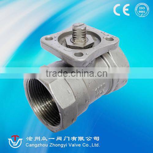 ISO5211 mounting pad 1pc ball valve