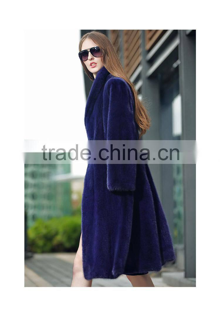 Factory sale full Length female mink fur coat for sex women