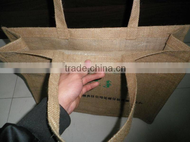 Eco-friendly fashinal jute bags for gifts