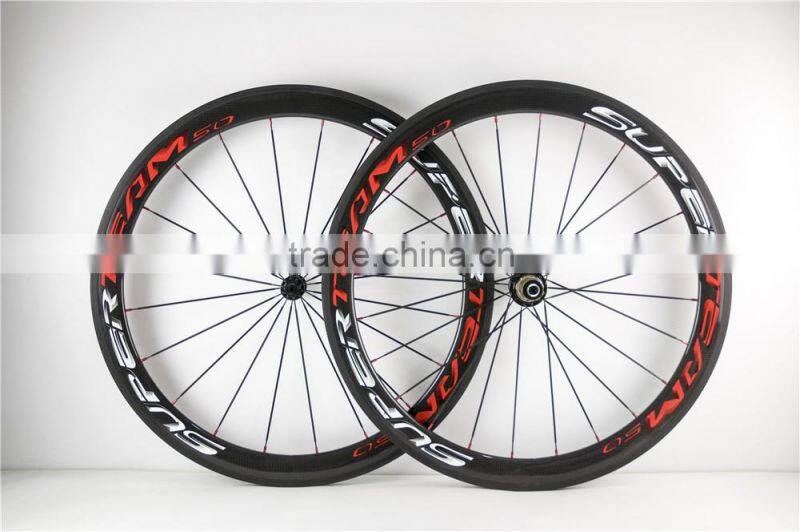 high quality supersteam carbon road bicycle wheels,38/50mm carbon road wheels 700c carbon bike wheels for sale,