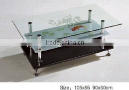 latest modern design clear plastic tubes for glass coffee table