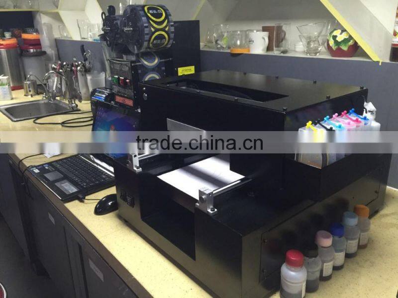 Hot Sale New design Latte Art Foam milked digital coffee printer, Chocolate,digital chocol,Biscuit,edible cake printing machine,