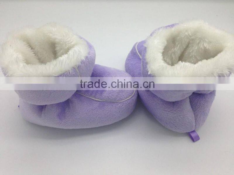 Soft Sole Purple Baby Booties Baby Snow Boots Shoes