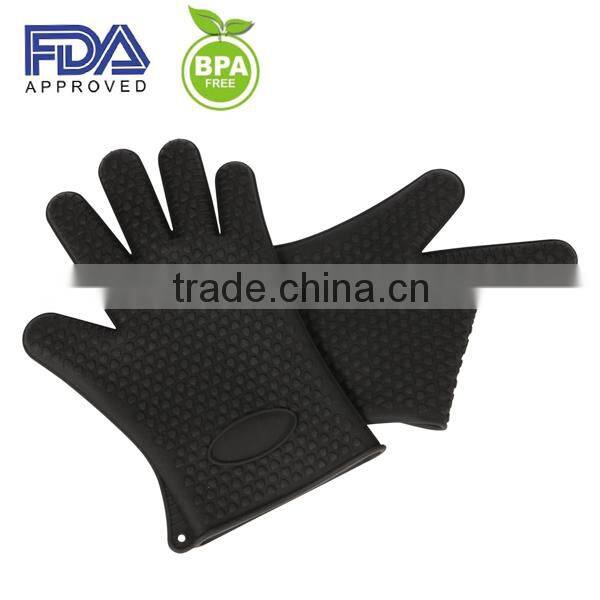 silicone finger tips gloves/silicone glove with five fingers