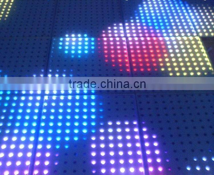 PC/Sub Control 144pcs SMD5050 3in1 RGB 12*12 Pixels Interactive 50*50cm LED Dance Floor