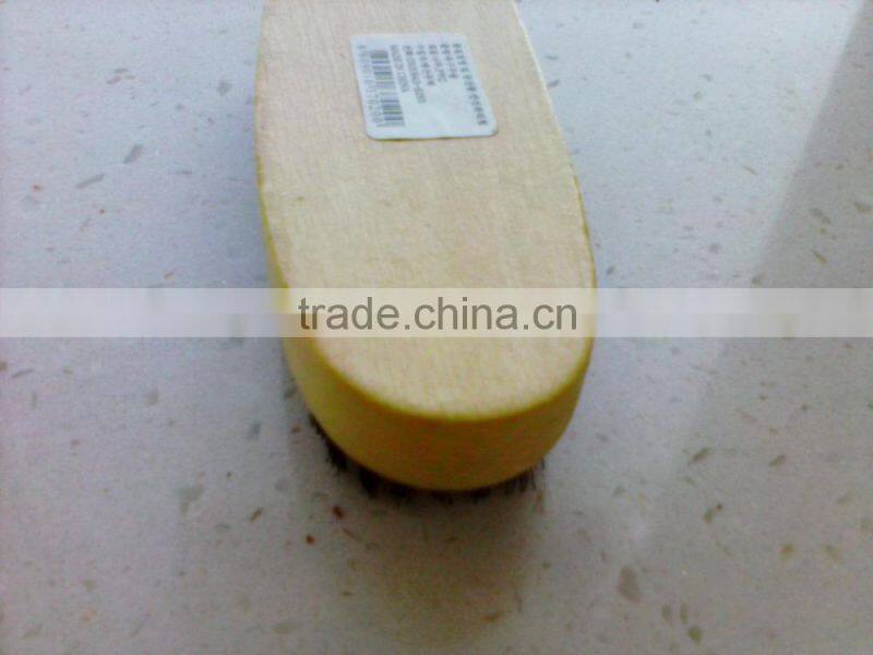 round shape wooden shoes brush with goos quality and competitive price