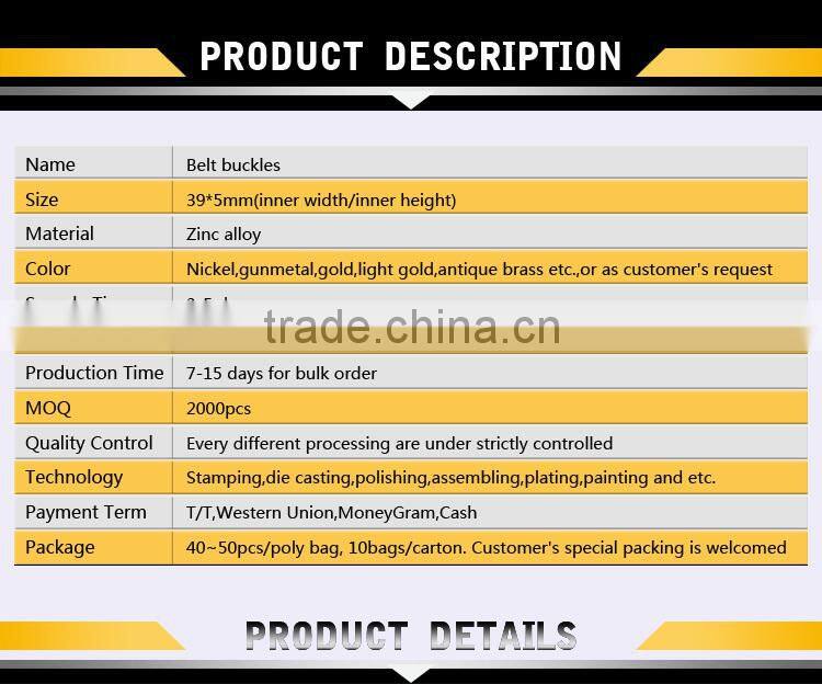 Eagle alloy waist belt buckle for garment