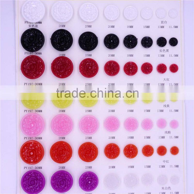 clothing buttons 4 holes flatback