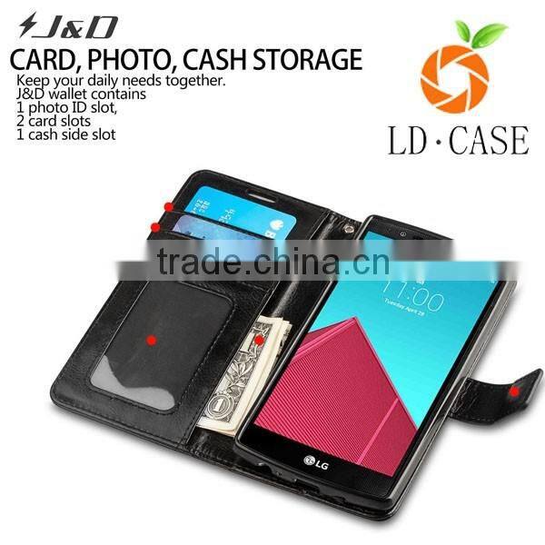 Blank Sublimation phone cases leather flip cover for LG G5