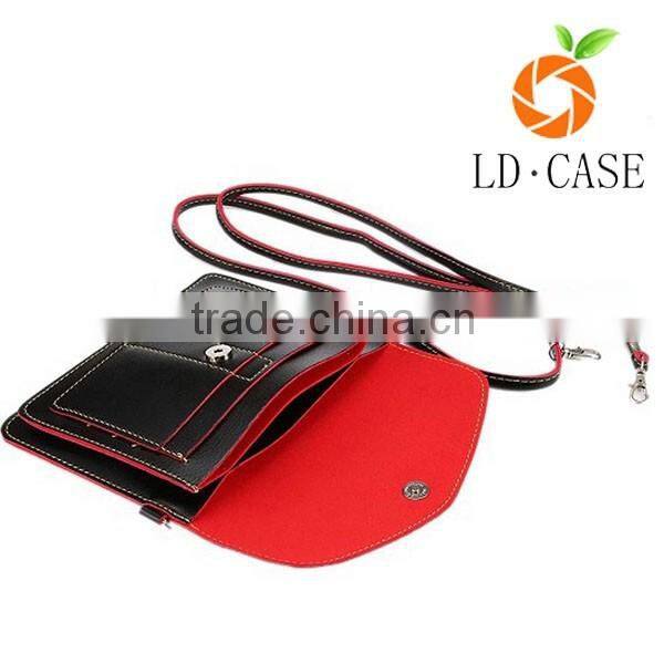 new model PVC cross-body bag with removable smart phone pouch