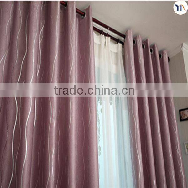 luxury foiling curtain with voile for high-end interior decoration, fashion luxury drapes curtains newly design 2015