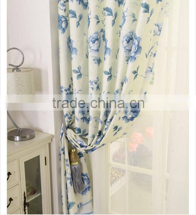 2015 hot sale printed designed No. 06 window curtains, made- up black out fabric in home or hotel