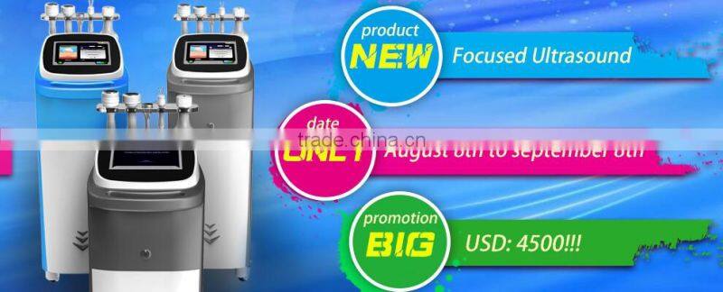 (Hot in Europe) Focused Ultrasound system combined cavitation, Bipolar Radio Frequency and semi- conducting cooling technology