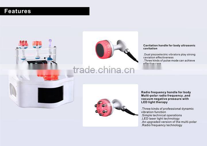 Cavitation Laser With Three Models Vacuum RF Handles Laser Function Machine