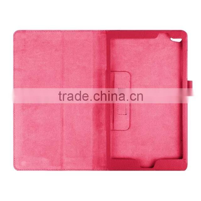 Quality Lychee Texure PU Leather Case with flip Stand For HUAWEI Media Pad M2 BUSINESS PROTECTIVE CASE