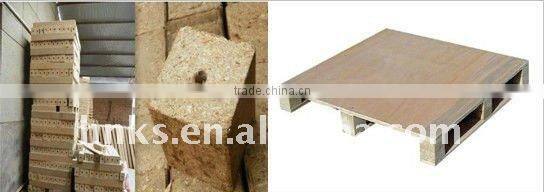 Wood pallet making machine/particle board making machine